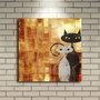 Wallity Cuadro Decorativo de Lienzo Iluminado con LED 40x40 cm Multicolor